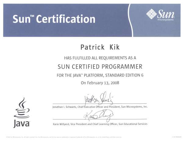 SCJP-certificaat